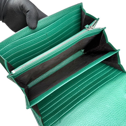 Gucci Dionysus Chain Wallet in Green Leather