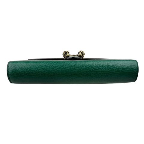 Gucci Dionysus Chain Wallet in Green Leather