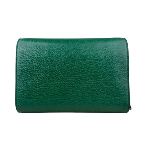 Gucci Dionysus Chain Wallet in Green Leather