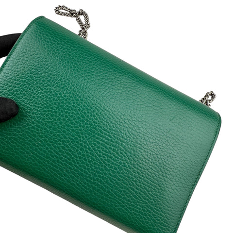 Gucci Dionysus Chain Wallet in Green Leather