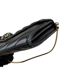 Pre-owned bvlgari-serpenti-forever-leather-crossbody-front-view