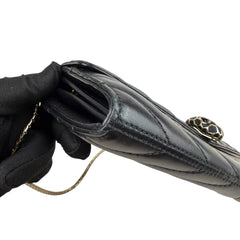 Pre-owned bvlgari-serpenti-forever-leather-crossbody-front-view