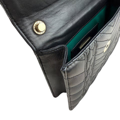 Pre-owned bvlgari-serpenti-forever-leather-crossbody-front-view
