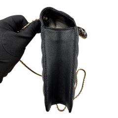 Pre-owned bvlgari-serpenti-forever-leather-crossbody-front-view