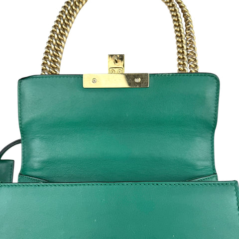 Gucci Pearly Padlock Shoulder Bag Studded Leather