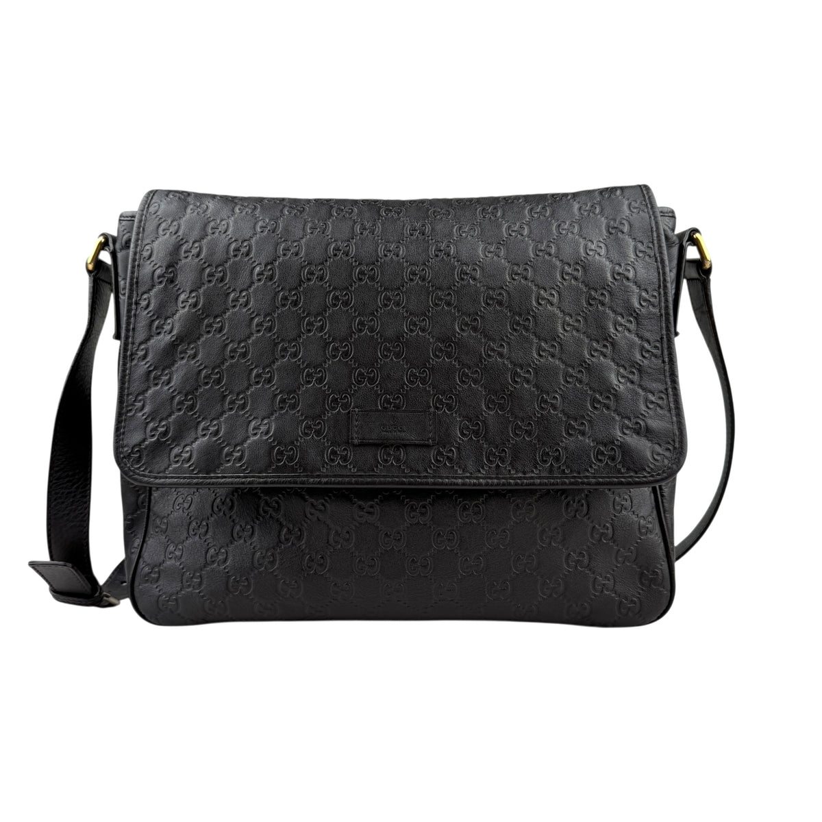 Gucci Messenger Monogram Guccissima  Black