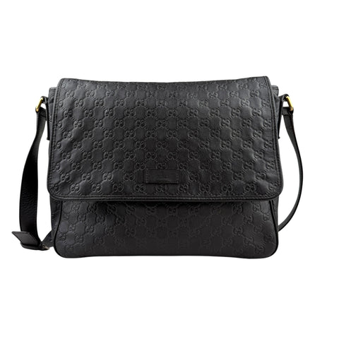 Gucci Messenger Monogram Guccissima  Black