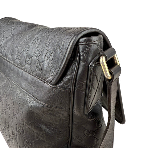 Gucci Messenger Monogram Guccissima  Black