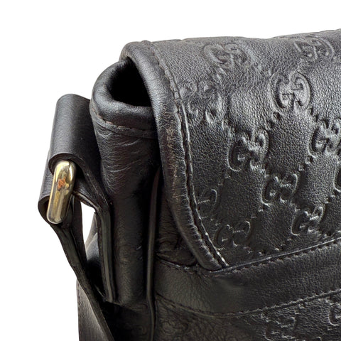 Gucci Messenger Monogram Guccissima  Black