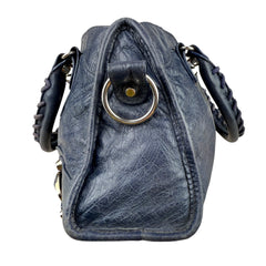 Pre-owned balenciaga-city-leather-crossbody-front-view