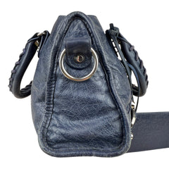 Pre-owned balenciaga-city-leather-crossbody-front-view