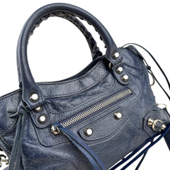 Pre-owned balenciaga-city-leather-crossbody-front-view
