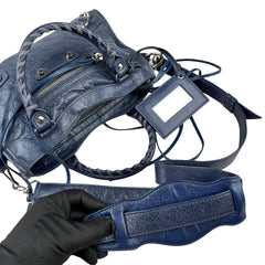 Pre-owned balenciaga-city-leather-crossbody-front-view