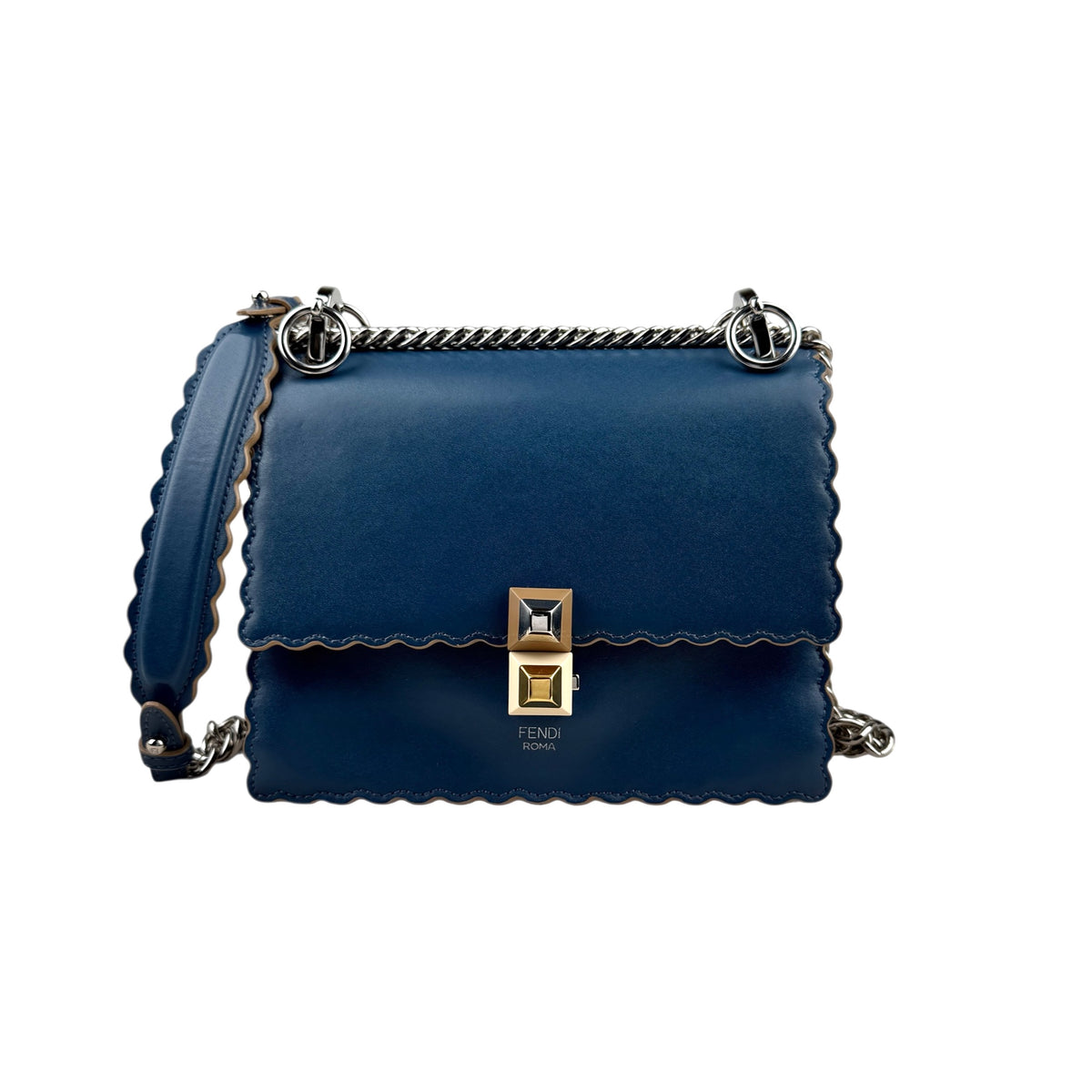 FENDI Kan I Vitello Shoulder Bag
