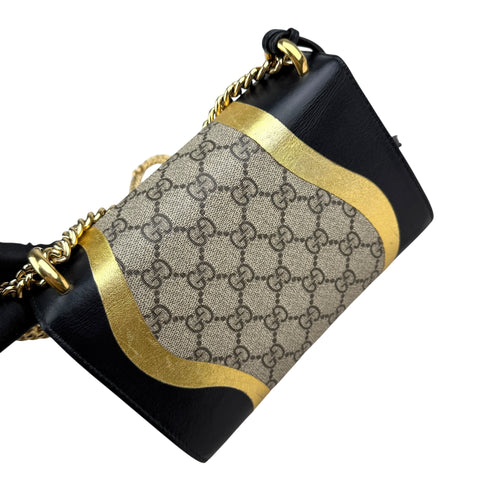 GUCCI Padlock GG Supreme Chain Shoulder Bag PVC