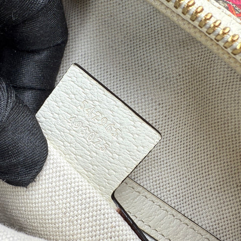 Gucci Floral Backpack White Beige