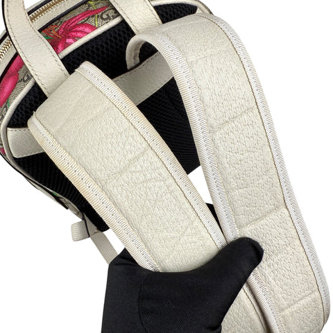 Gucci Floral Backpack White Beige
