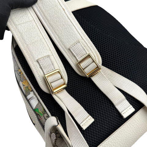 Gucci Floral Backpack White Beige
