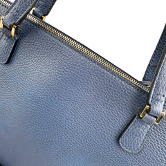 Pre-owned gucci-interlocking-g-blue-handbag-front-view