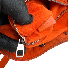 Pre-owned louis-vuitton-paris-lv-noe-epi-orange-leather-womens-drawstring-bucket-bag-front-view