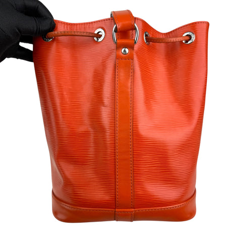 Louis Vuitton Paris LV Noe Epi Orange Leather Women’s Drawstring Bucket Bag