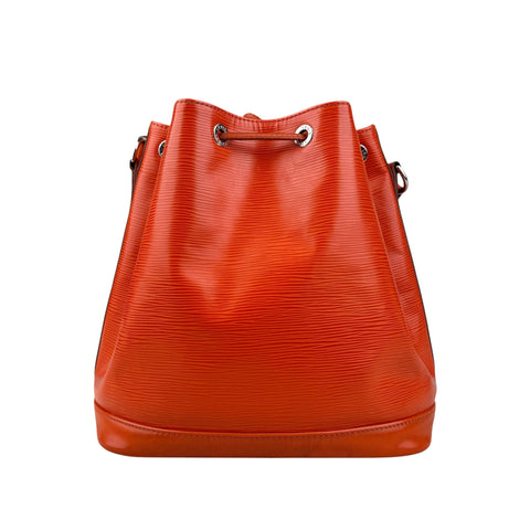 Louis Vuitton Paris LV Noe Epi Orange Leather Women’s Drawstring Bucket Bag