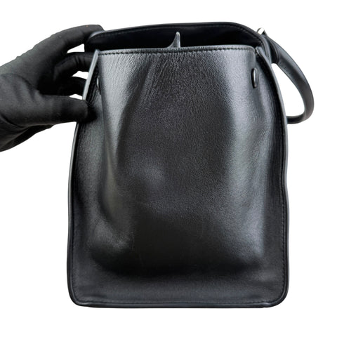 Celine Trapeze Black Leather Shoulder Bag