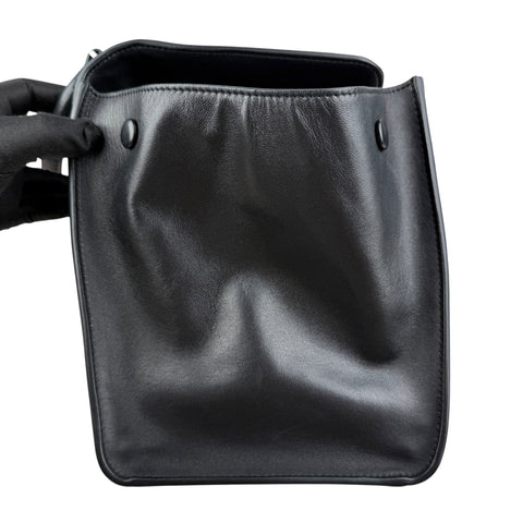 Celine Trapeze Black Leather Shoulder Bag