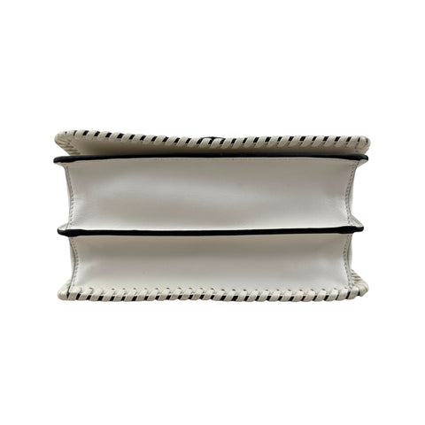 Prada Cahier Crossbody Bag Embellished Denim Leather