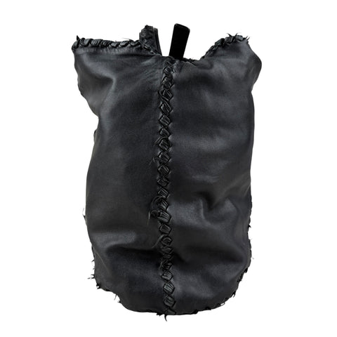 Bottega Veneta Black Nappa Intrecciato Leather Fringe large Shoulder Bag