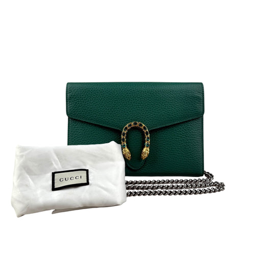 Gucci Dionysus Leather Wallet Chain crossbody bag