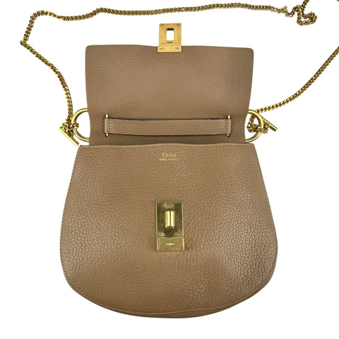 Chloe Chloé Brown Leather Drew Shoulder Bag