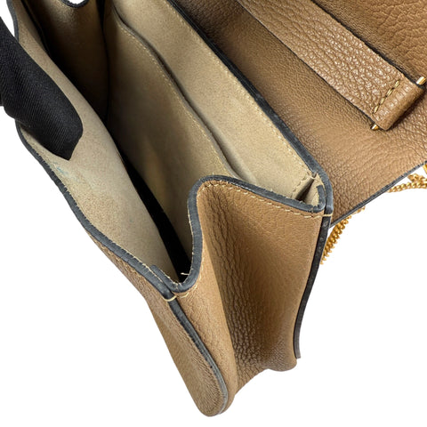 Chloe Chloé Brown Leather Drew Shoulder Bag