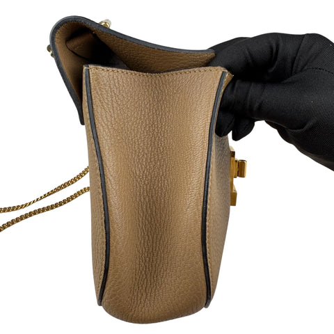 Chloe Chloé Brown Leather Drew Shoulder Bag