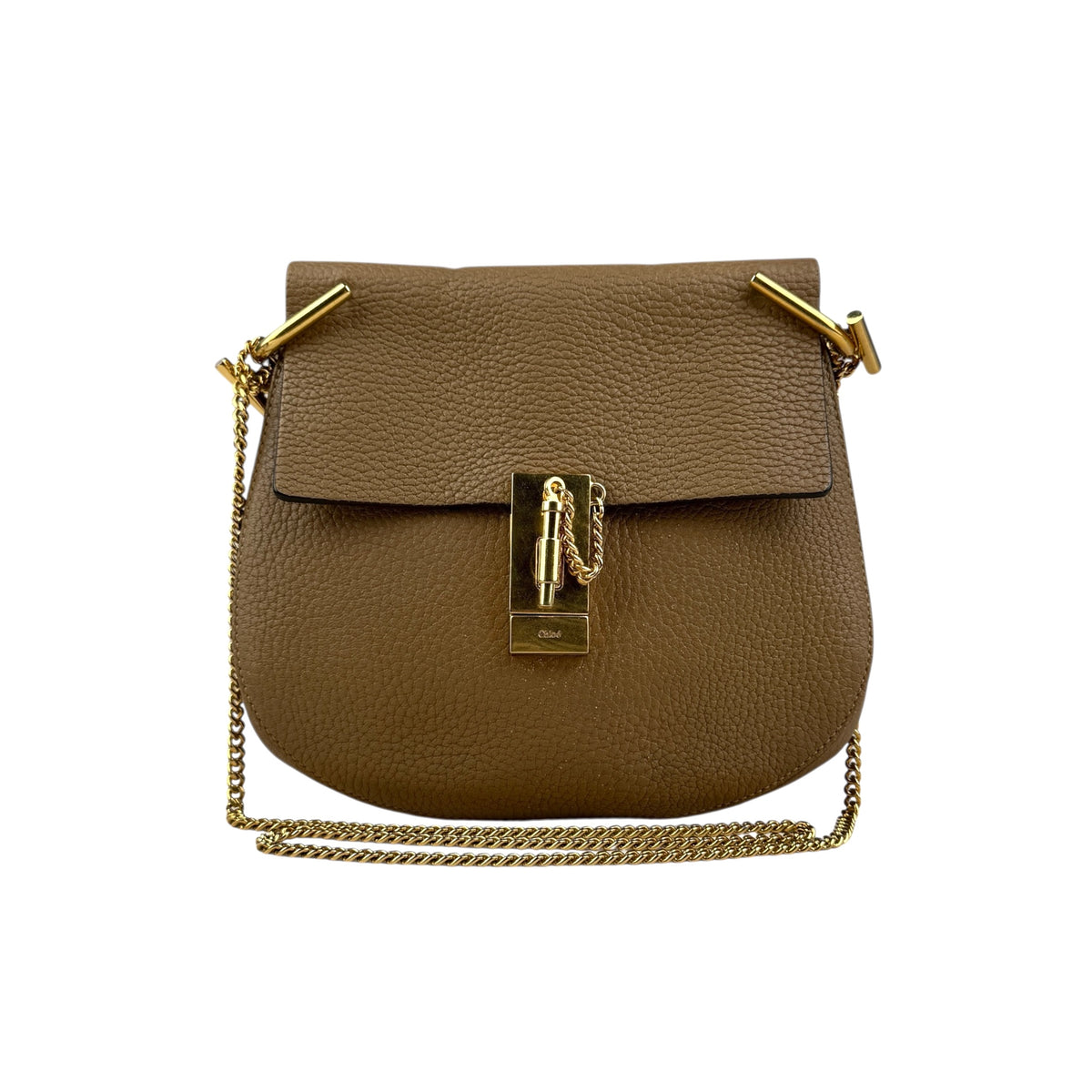 Chloe Chloé Brown Leather Drew Shoulder Bag