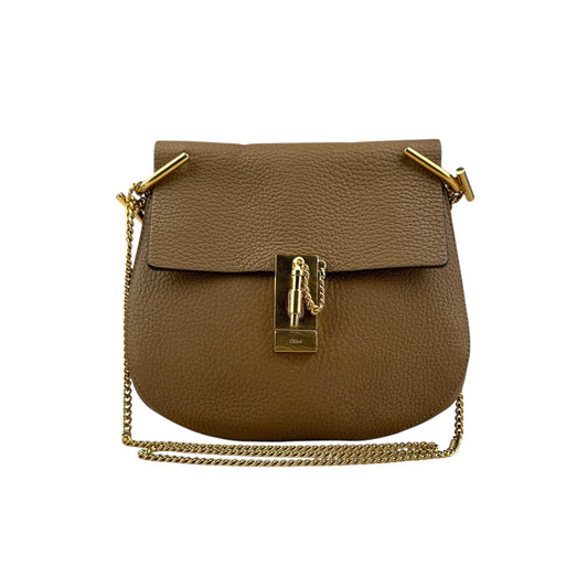 Chloe Chloé Brown Leather Drew Shoulder Bag