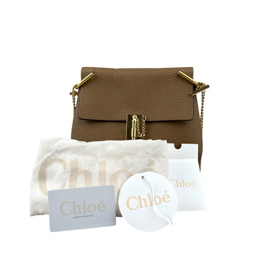 Chloe Chloé Brown Leather Drew Shoulder Bag