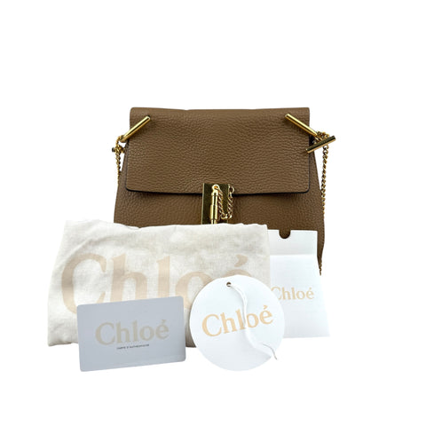 Chloe Chloé Brown Leather Drew Shoulder Bag