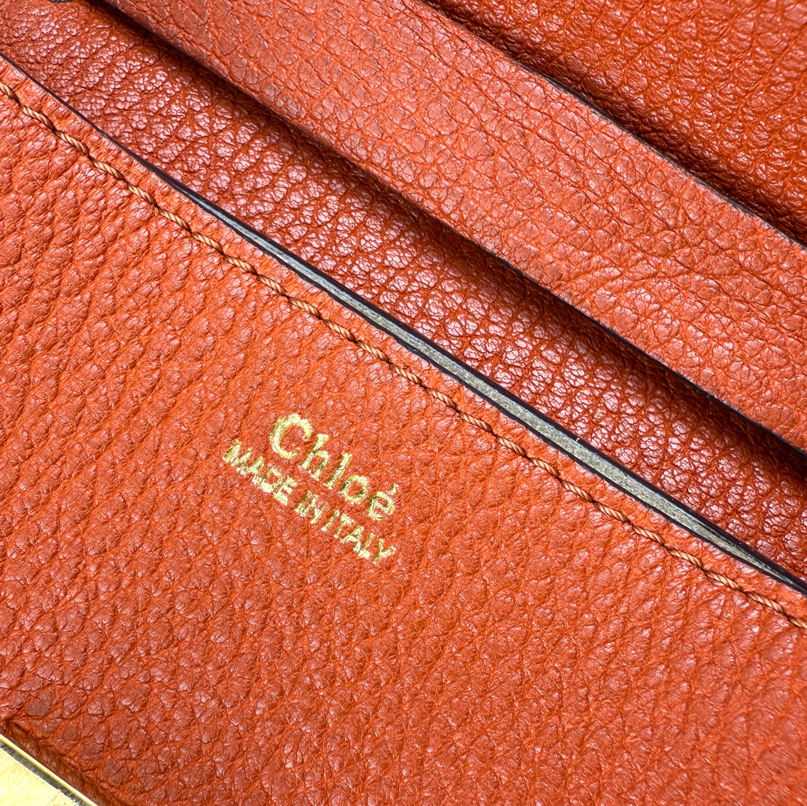 Pre-owned chloe-leather-drew-shoulder-bag-front