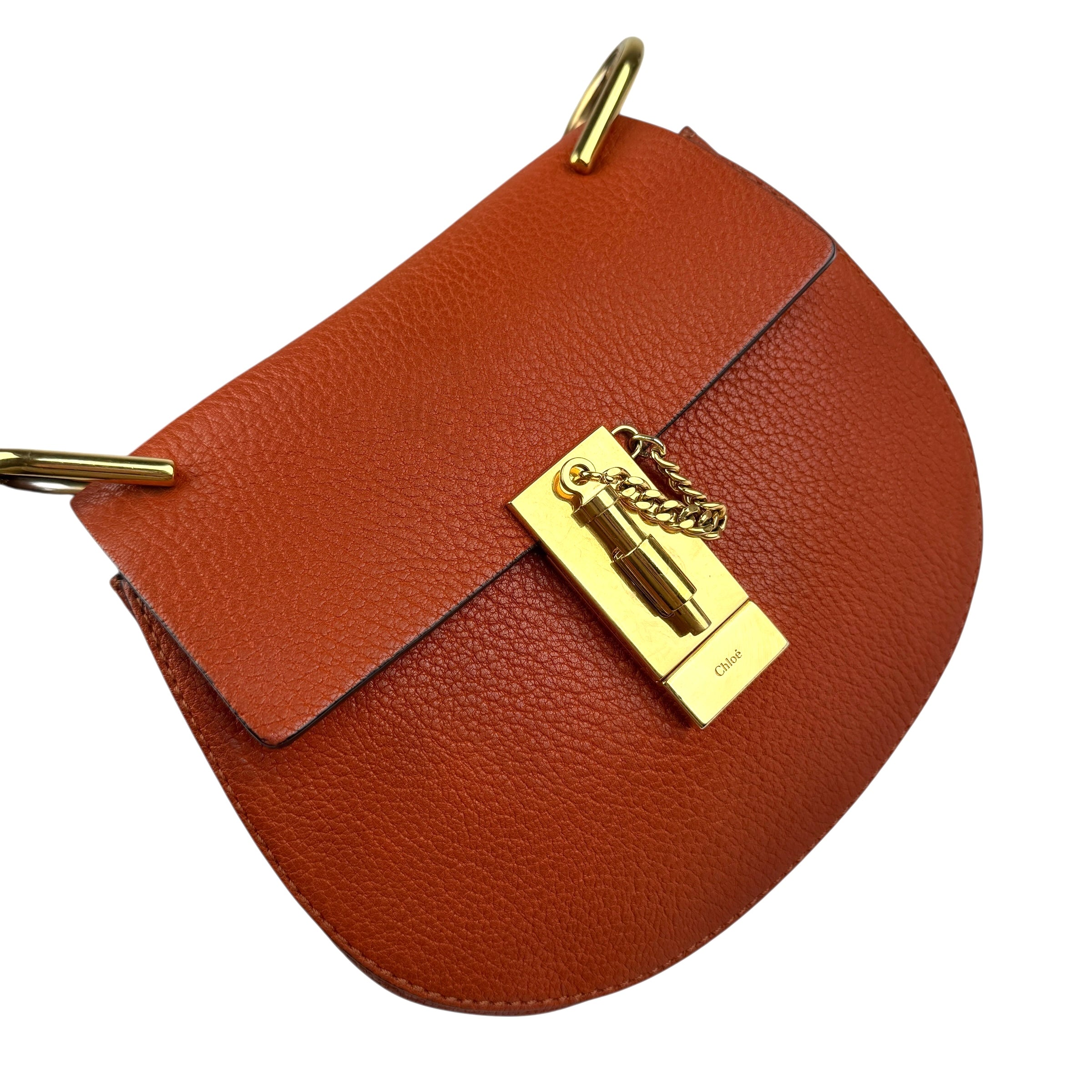 Pre-owned chloe-leather-drew-shoulder-bag-front