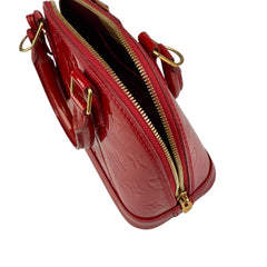 Pre-owned louis-vuitton-alma-bb-vernis-front-view