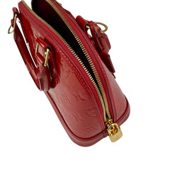 Pre-owned louis-vuitton-alma-bb-vernis-front-view