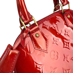 Pre-owned louis-vuitton-alma-bb-vernis-front-view