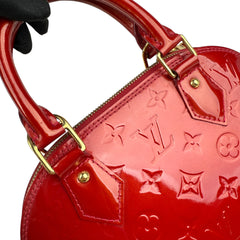 Pre-owned louis-vuitton-alma-bb-vernis-front-view