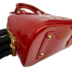 Pre-owned louis-vuitton-alma-bb-vernis-front-view