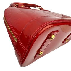 Pre-owned louis-vuitton-alma-bb-vernis-front-view