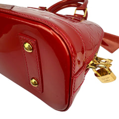 Pre-owned louis-vuitton-alma-bb-vernis-front-view