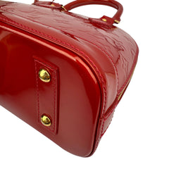Pre-owned louis-vuitton-alma-bb-vernis-front-view