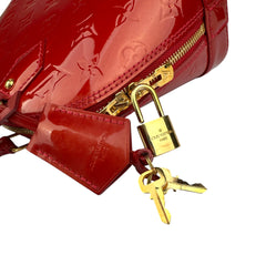 Pre-owned louis-vuitton-alma-bb-vernis-front-view