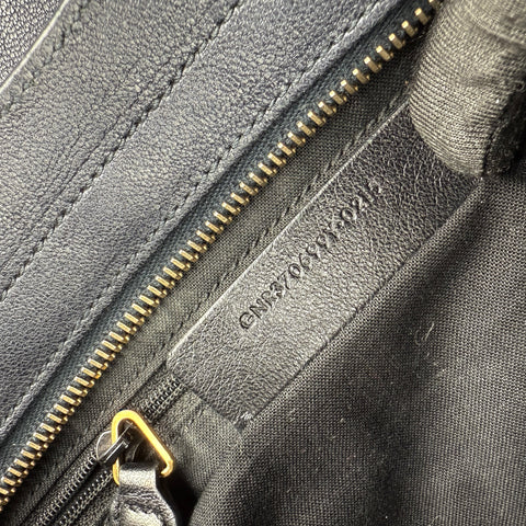 Saint Laurent Y Ligne Tote in Black, Leather
